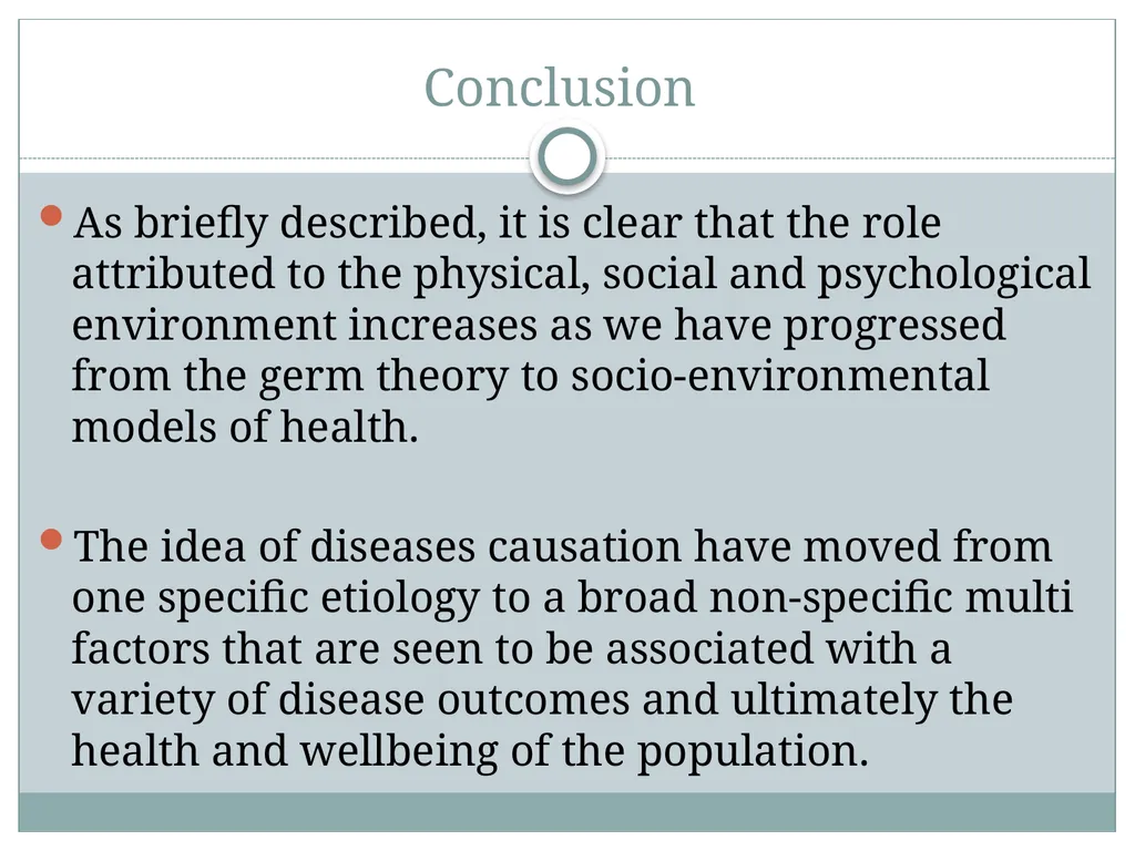 Theories of disease causation Ms. Samah alageel - slide 28 of 30
