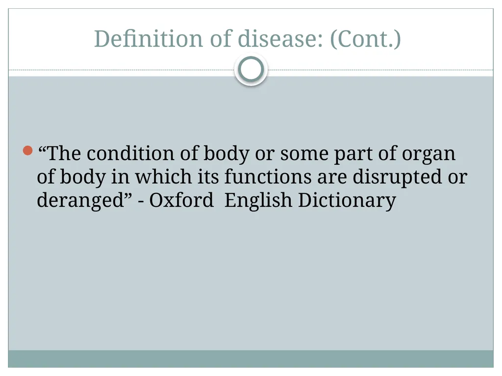 Theories of disease causation Ms. Samah alageel - slide 5 of 30