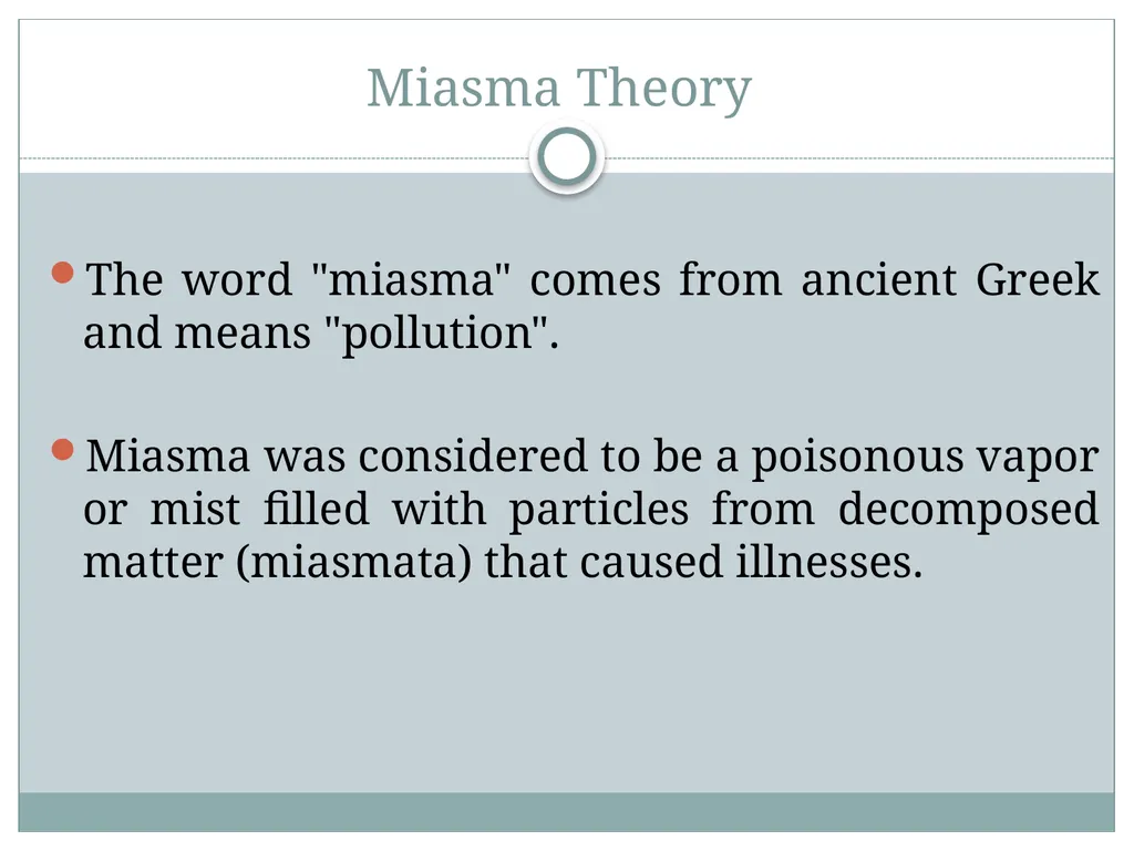 Theories of disease causation Ms. Samah alageel - slide 9 of 30