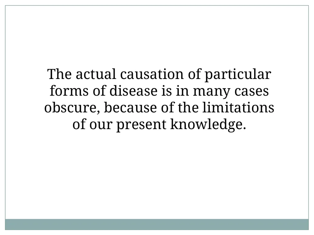 Theories of disease causation Ms. Samah alageel - slide 29 of 30