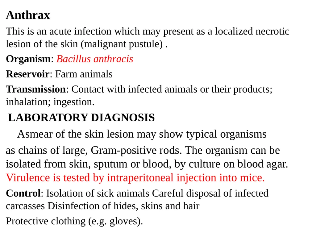 INFECTIONS THROUGH SKIN AND MUCOUS MEMBRANES Dr. - slide 25 of 26