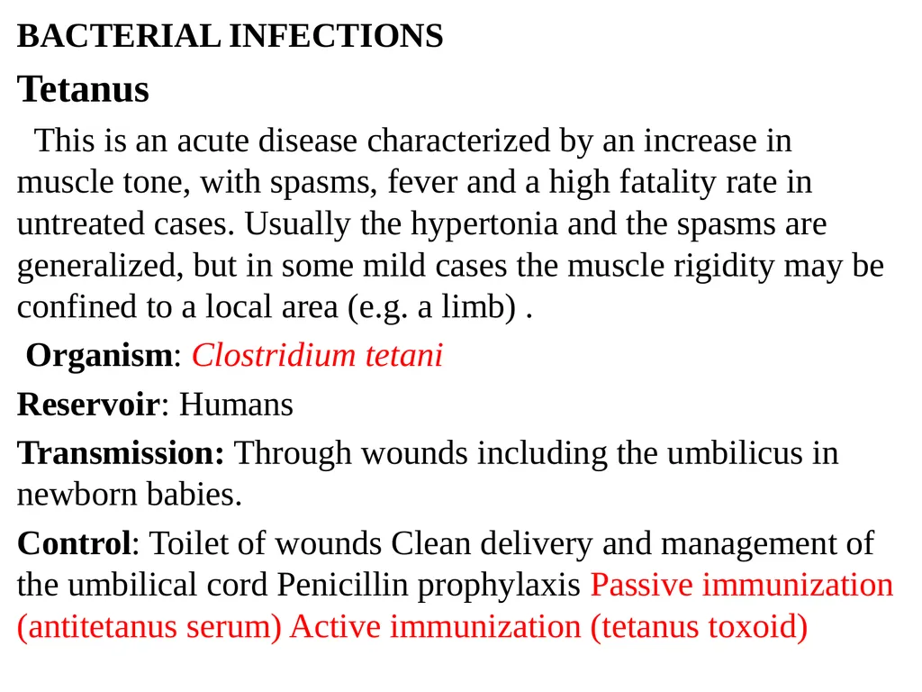 INFECTIONS THROUGH SKIN AND MUCOUS MEMBRANES Dr. - slide 24 of 26