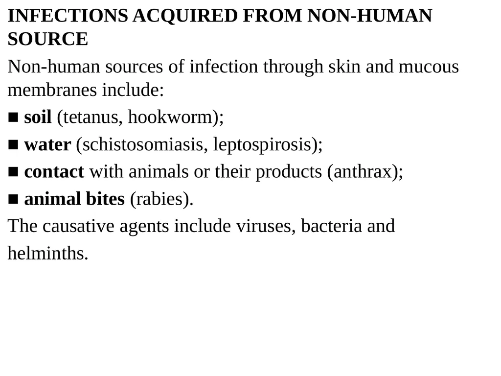 INFECTIONS THROUGH SKIN AND MUCOUS MEMBRANES Dr. - slide 23 of 26