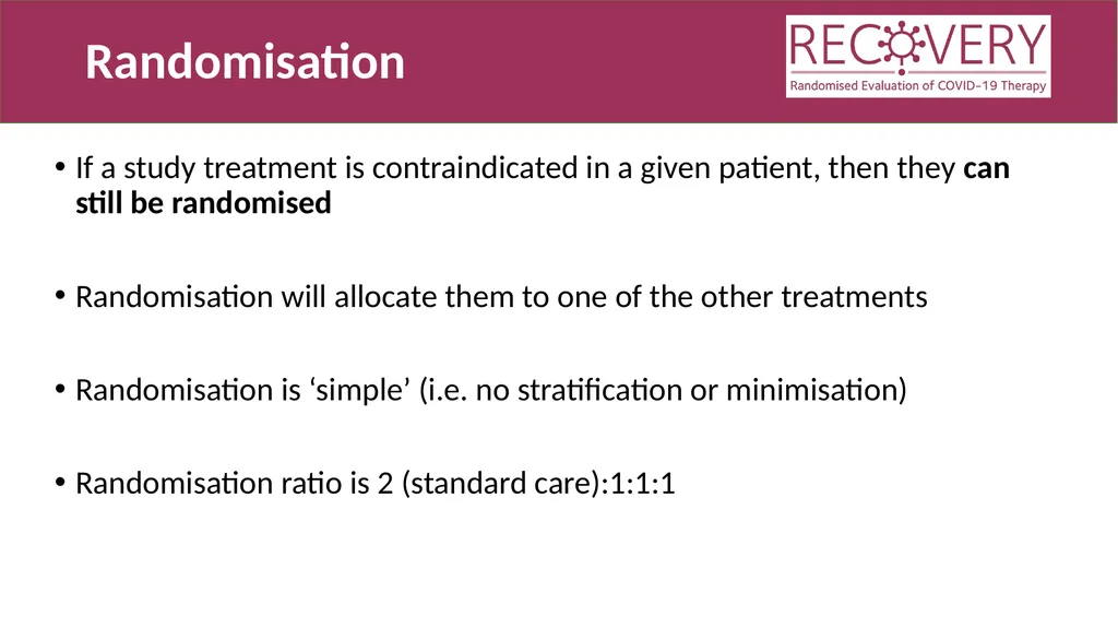 Randomised Evaluation of COVID-19 Therapy: the - slide 8 of 11