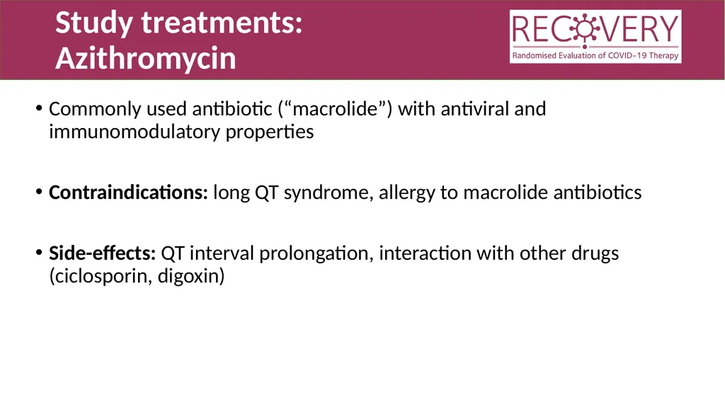 Randomised Evaluation of COVID-19 Therapy: the - slide 6 of 11