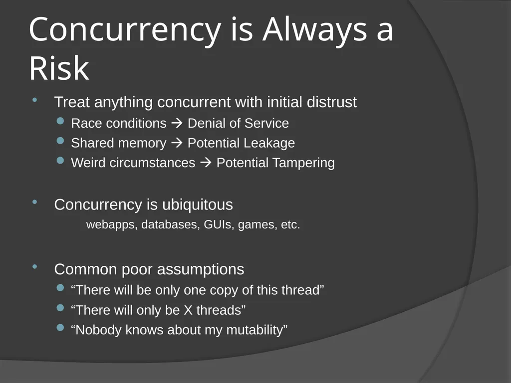 Defensive coding techniques Engineering Secure - slide 13 of 15