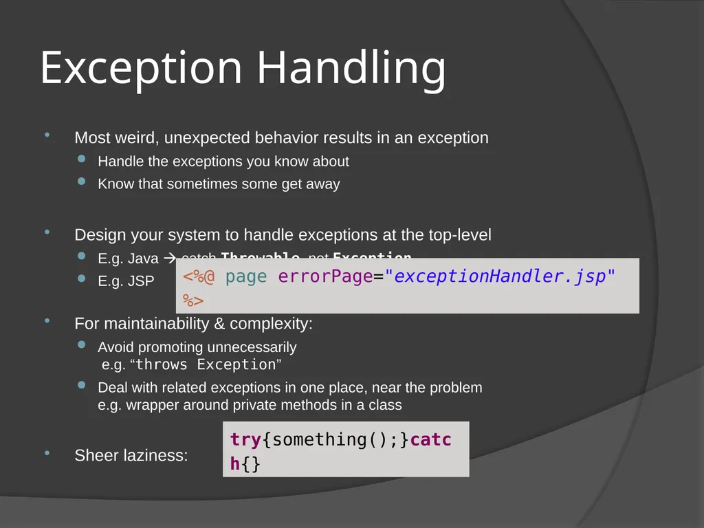Defensive coding techniques Engineering Secure - slide 9 of 15