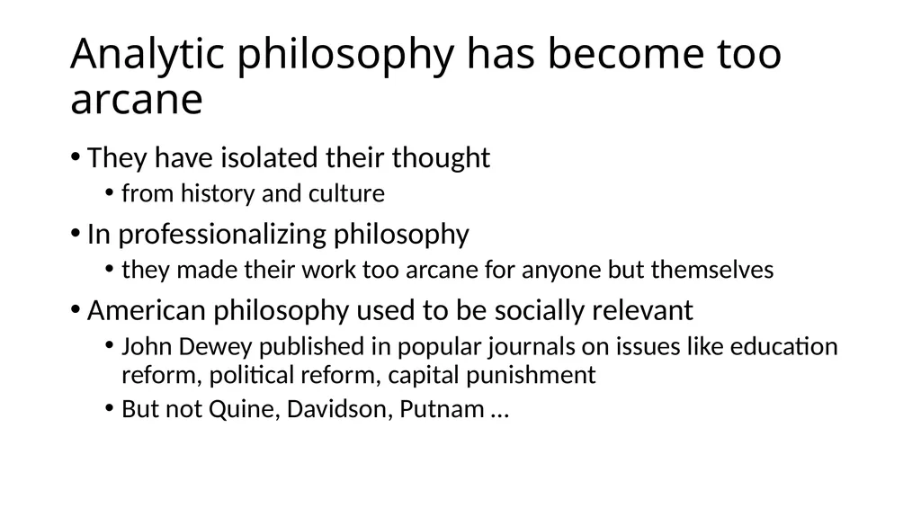 20th Century Philosophy Analytic Versus - slide 10 of 15
