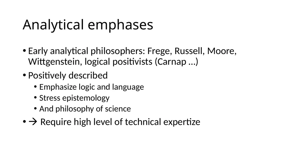 20th Century Philosophy Analytic Versus - slide 3 of 15