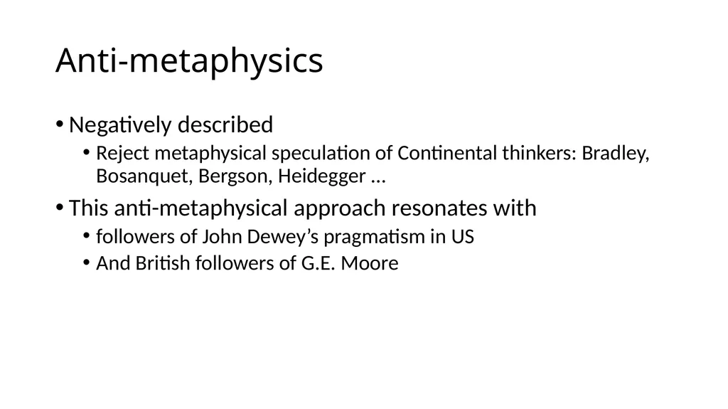 20th Century Philosophy Analytic Versus - slide 4 of 15