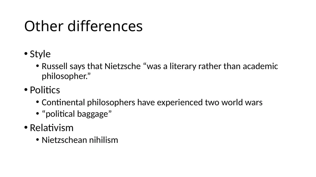 20th Century Philosophy Analytic Versus - slide 6 of 15