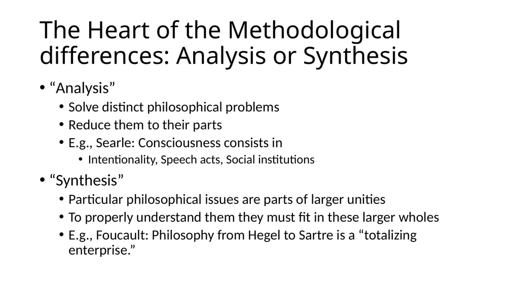 20th Century Philosophy Analytic Versus - slide 5 of 15