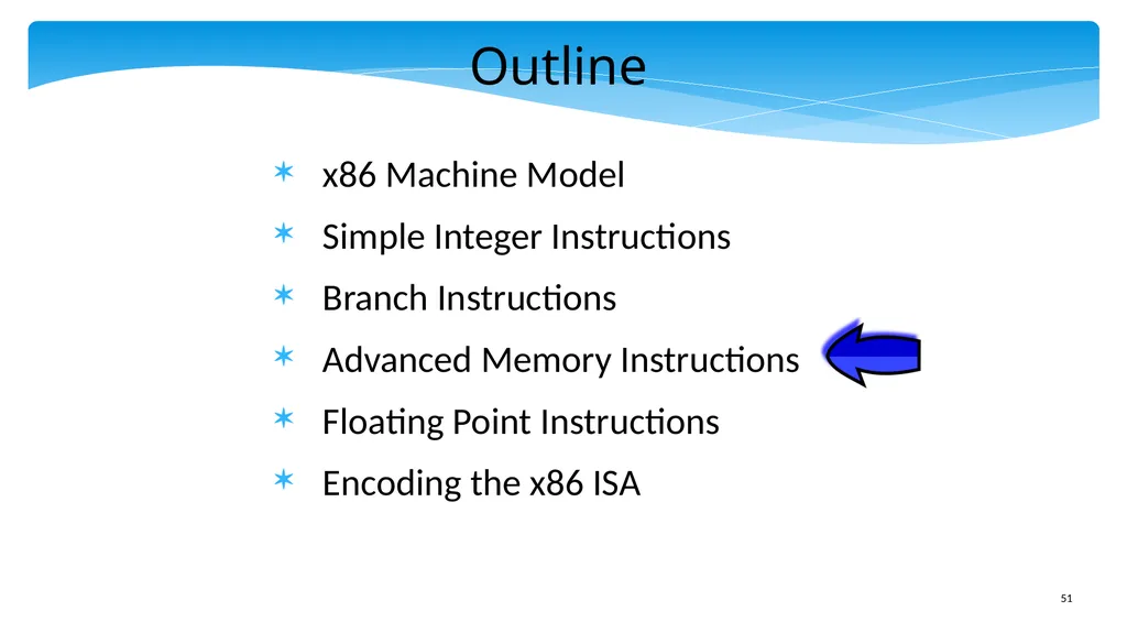Chapter 5: x86 Assembly Language Prof. Smruti - slide 51 of 84
