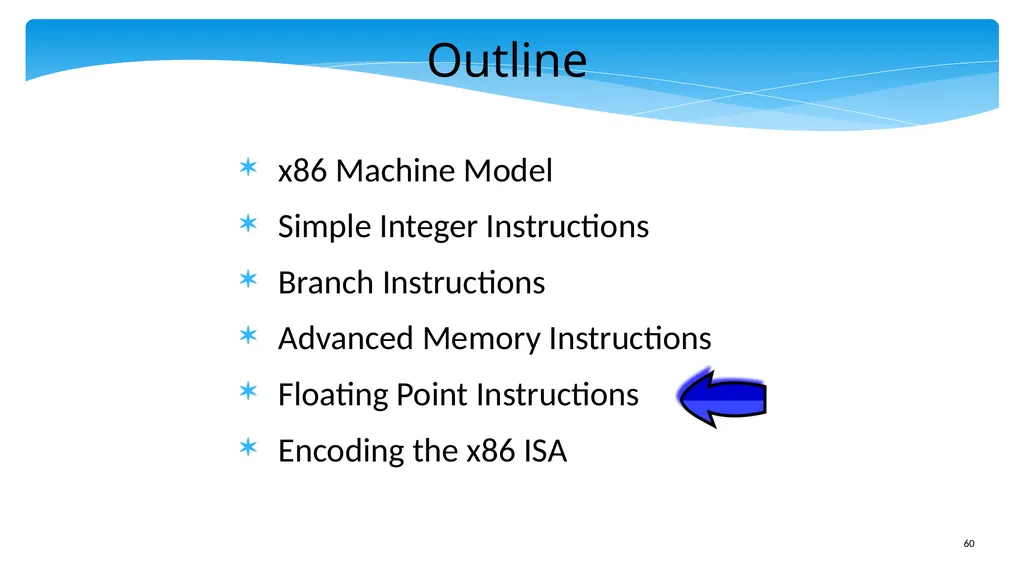 Chapter 5: x86 Assembly Language Prof. Smruti - slide 60 of 84
