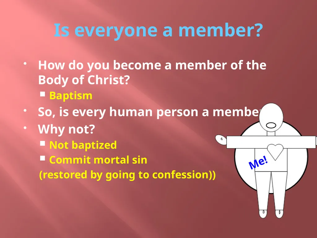 The mystical body Chp. 24 What is a body? What - slide 7 of 11