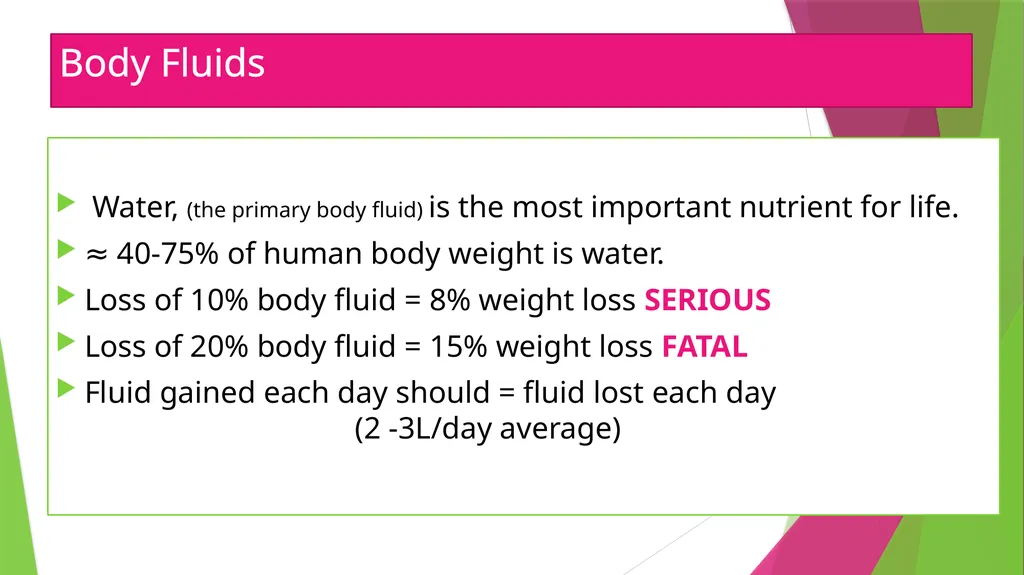 Physiology The Body as an Organized "Solution” - slide 4 of 45