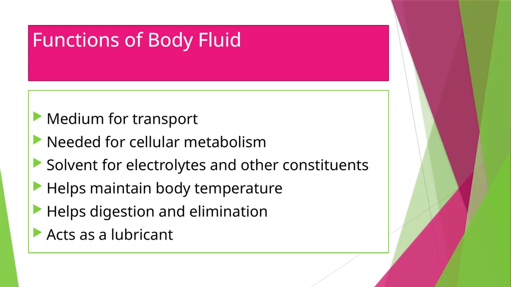 Physiology The Body as an Organized "Solution” - slide 5 of 45