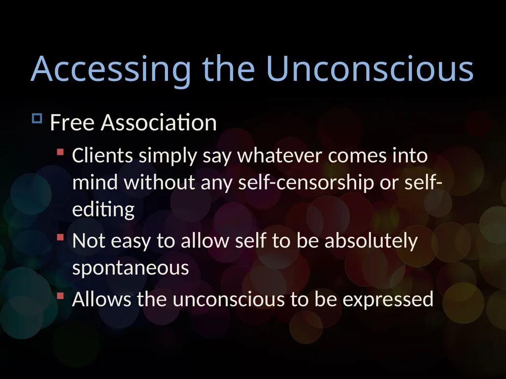 Chapter 12 Psychodynamic Psychotherapy - slide 5 of 17