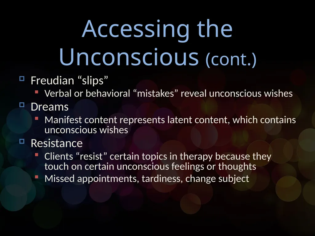 Chapter 12 Psychodynamic Psychotherapy - slide 6 of 17