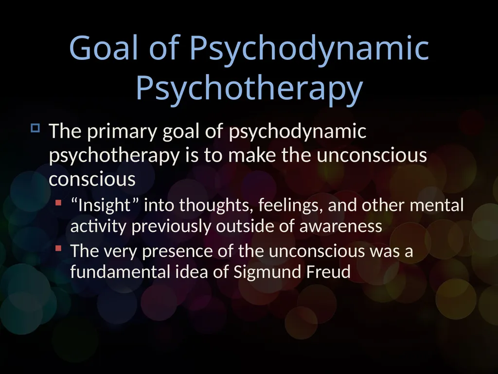 Chapter 12 Psychodynamic Psychotherapy - slide 4 of 17