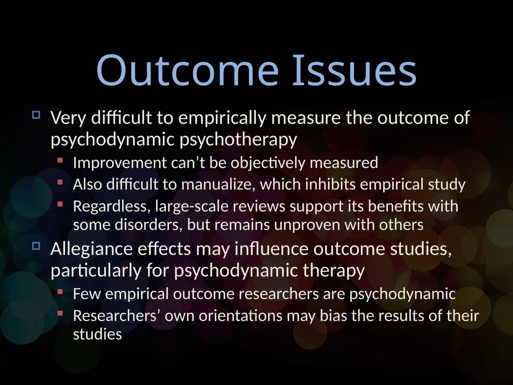Chapter 12 Psychodynamic Psychotherapy - slide 16 of 17