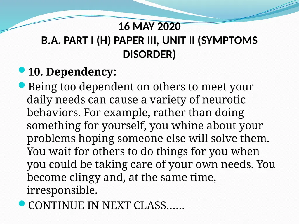 KUMARI RANJEETA GUEST FACULTY M. L. ARYA COLLEGE, - slide 9 of 10