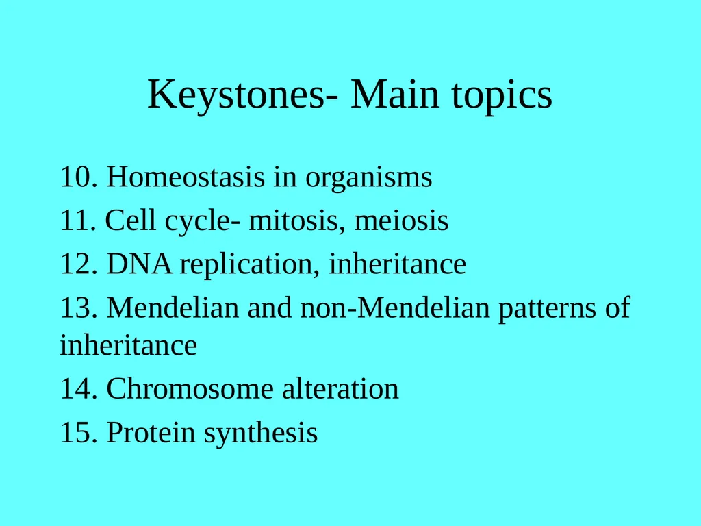 Chapter 13 Abruscato & DeRosa Biology Content - slide 21 of 22