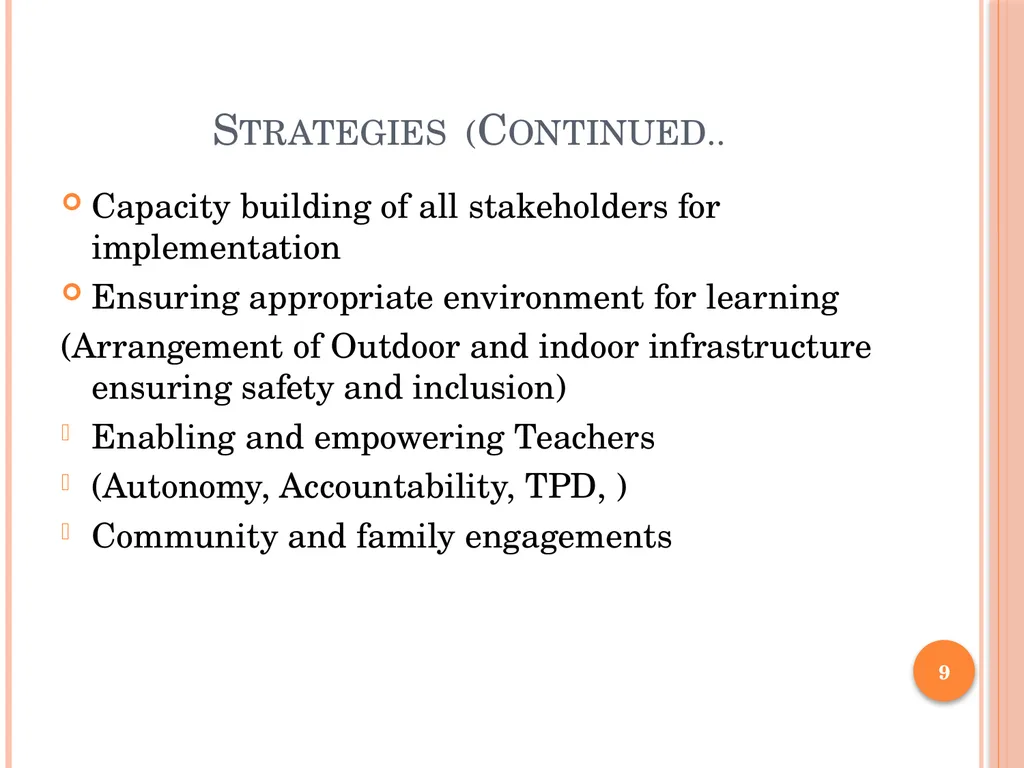 QUALITY CONCERNS IN SECONDARY EDUCATION - slide 9 of 12