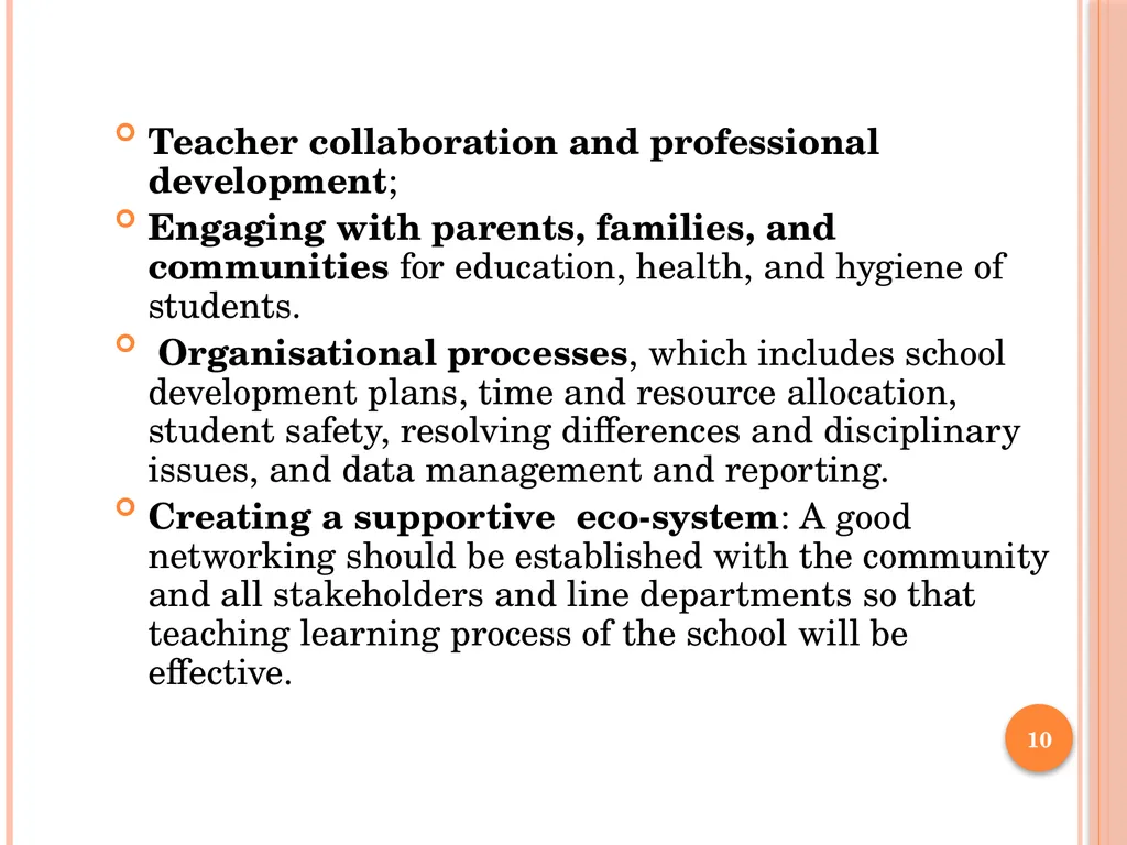 QUALITY CONCERNS IN SECONDARY EDUCATION - slide 10 of 12