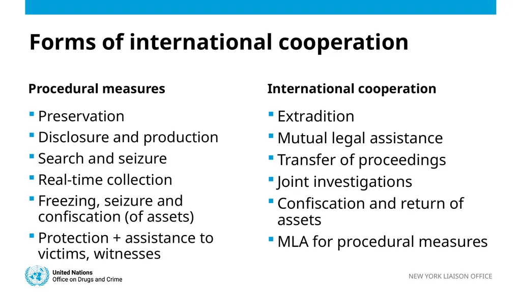 Strengthening International Cooperation for - slide 6 of 8