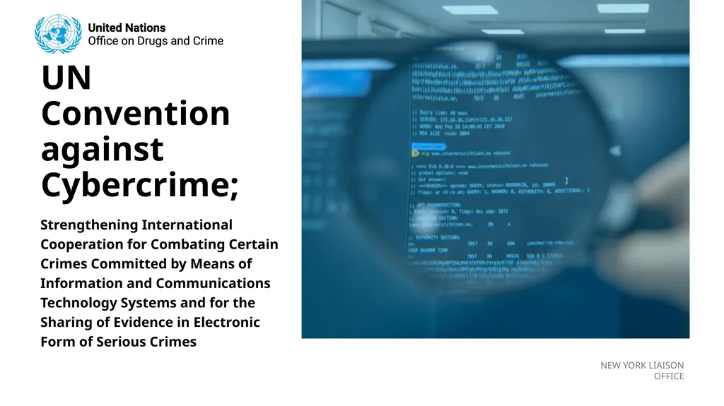 Strengthening International Cooperation for - slide 1 of 8