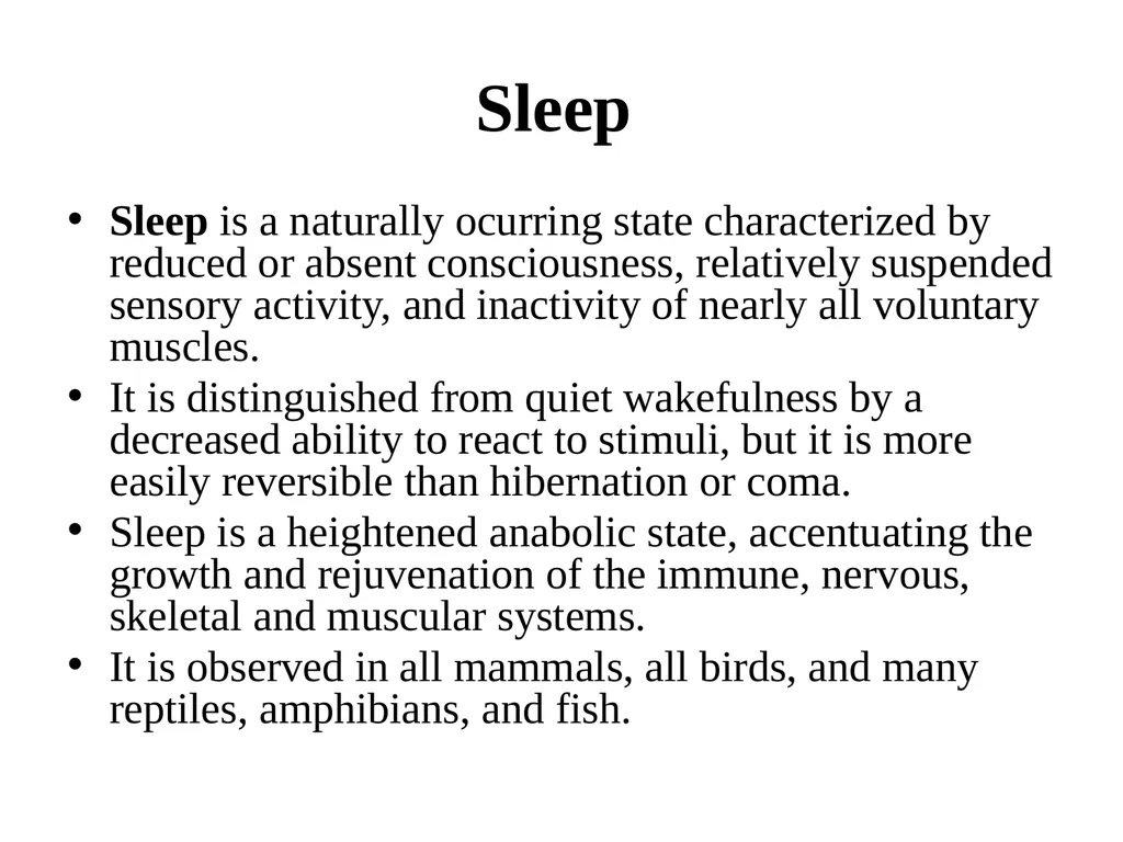 Sleep (Nidra) By Dr. Richa Rai Associate Professor - slide 2 of 13