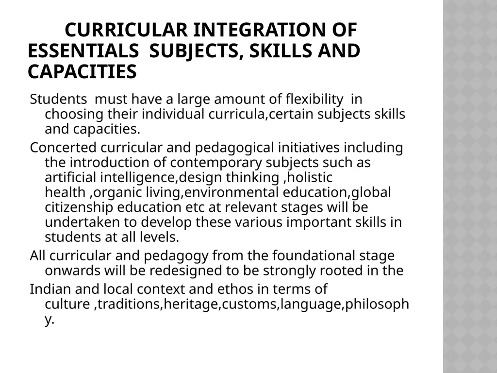 CURRICULUM AND PEDAGOGY IN SCHOOLS ACCORDING TO - slide 12 of 15