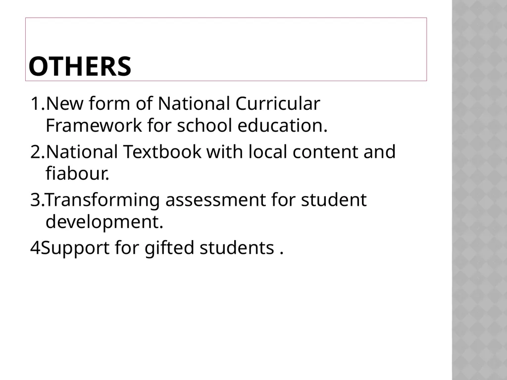 CURRICULUM AND PEDAGOGY IN SCHOOLS ACCORDING TO - slide 13 of 15