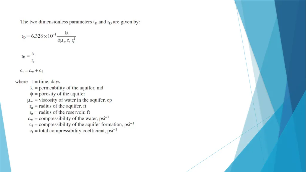 Lecture-4 aquifer influx models Pot aquifer - slide 16 of 23