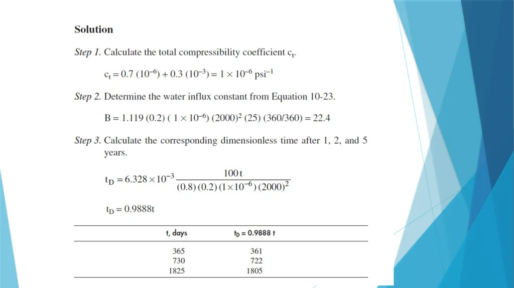 Lecture-4 aquifer influx models Pot aquifer - slide 21 of 23