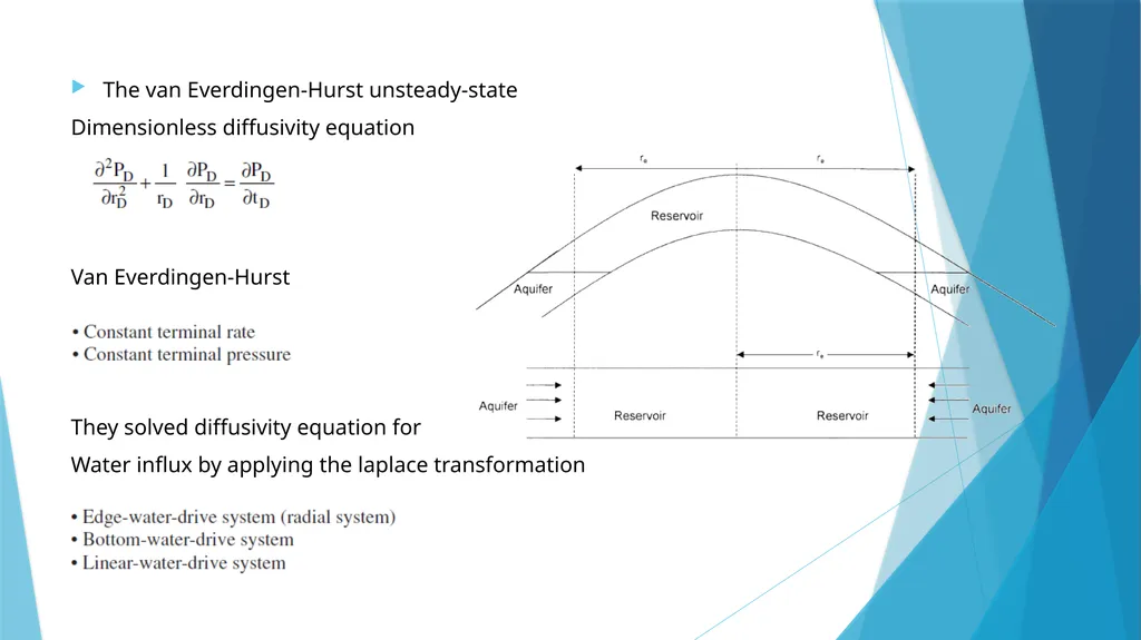 Lecture-4 aquifer influx models Pot aquifer - slide 14 of 23