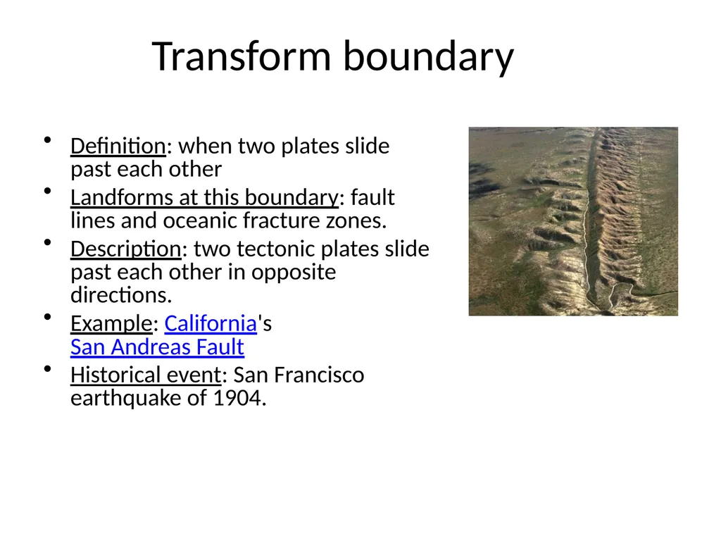 Plate boundary project Instructions Today you will - slide 6 of 8