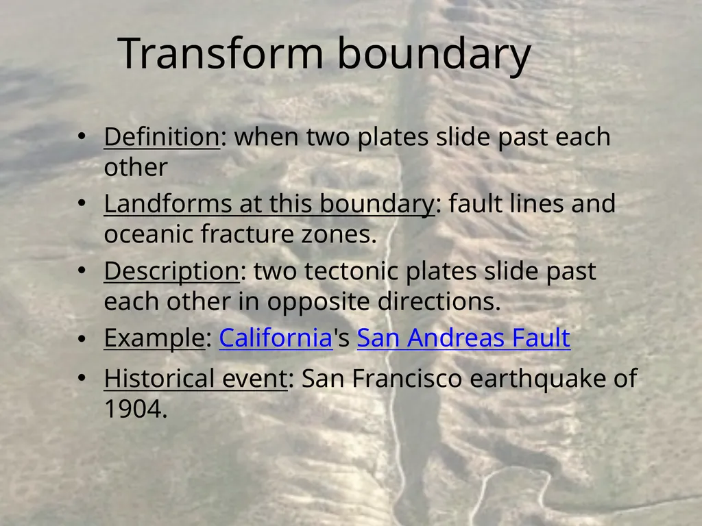 Plate boundary project Instructions Today you will - slide 7 of 8