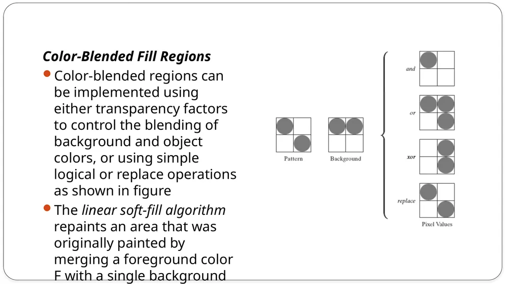 Fill area primitives, 2D Geometric Transformations - slide 34 of 63