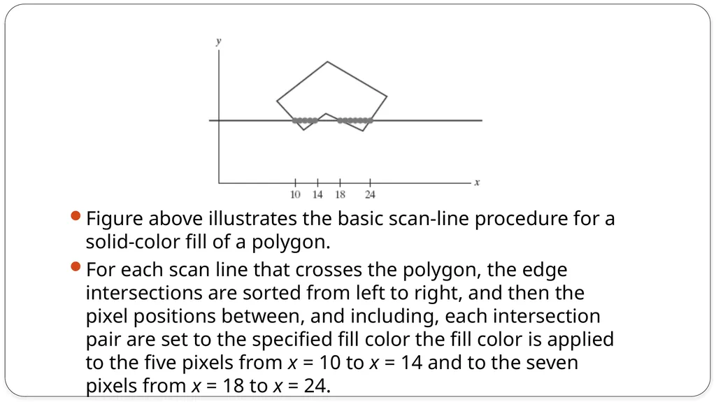 Fill area primitives, 2D Geometric Transformations - slide 36 of 63