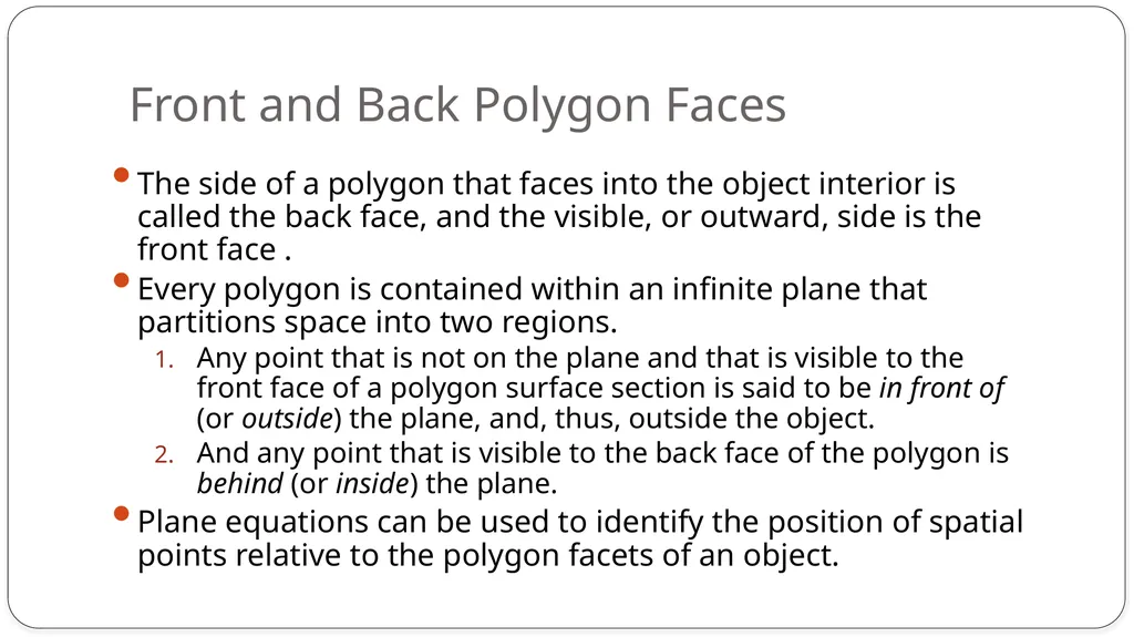 Fill area primitives, 2D Geometric Transformations - slide 47 of 63