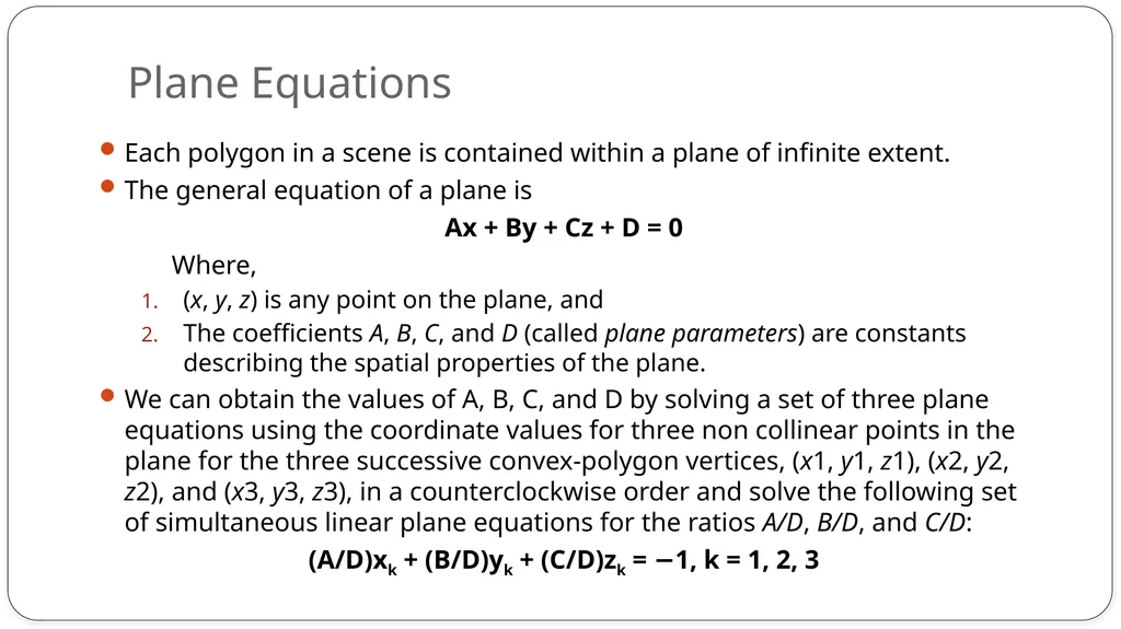 Fill area primitives, 2D Geometric Transformations - slide 44 of 63