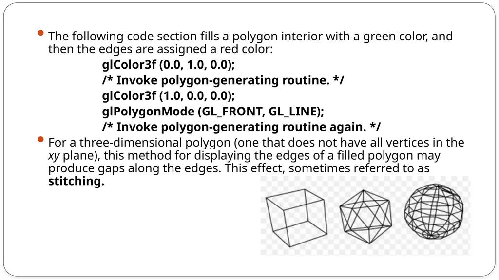 Fill area primitives, 2D Geometric Transformations - slide 56 of 63