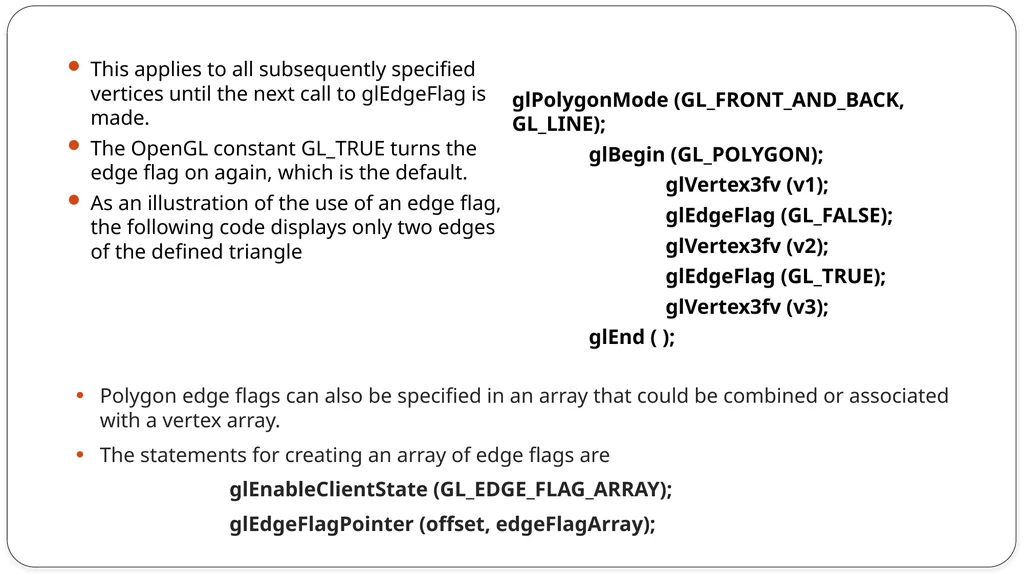 Fill area primitives, 2D Geometric Transformations - slide 60 of 63