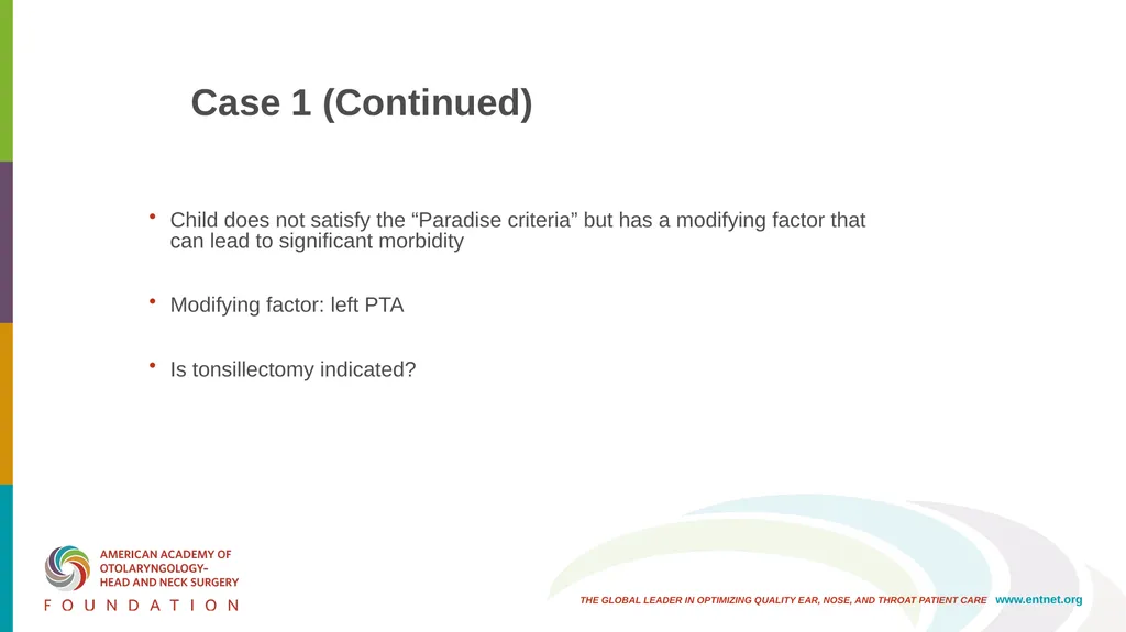 AAO-HNSF Clinical Practice Guideline (Update): - slide 23 of 56