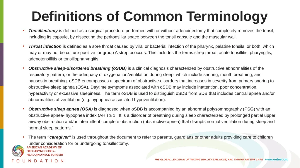 AAO-HNSF Clinical Practice Guideline (Update): - slide 3 of 56