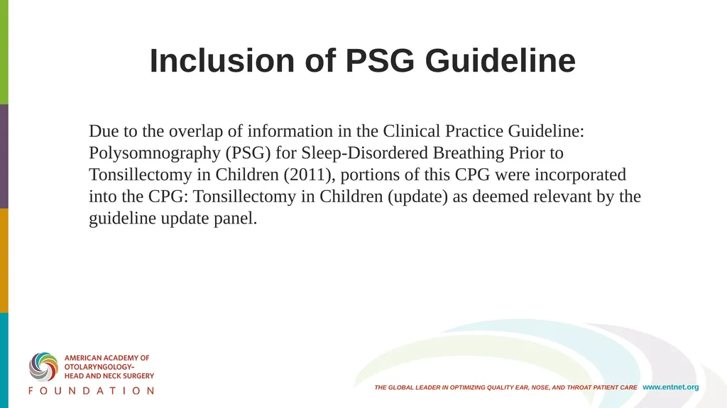 AAO-HNSF Clinical Practice Guideline (Update): - slide 6 of 56