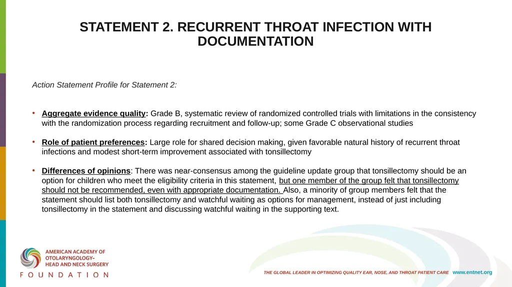 AAO-HNSF Clinical Practice Guideline (Update): - slide 21 of 56