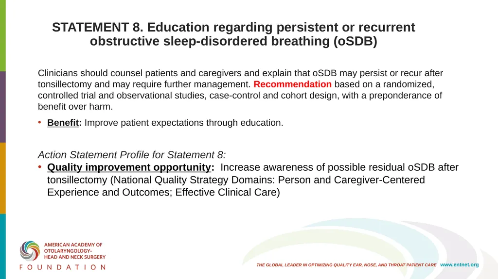 AAO-HNSF Clinical Practice Guideline (Update): - slide 34 of 56